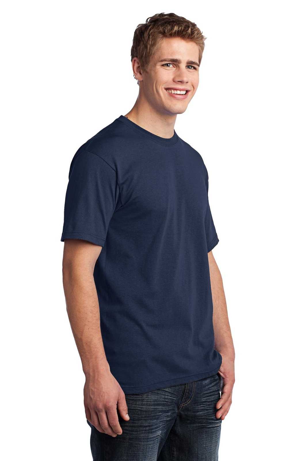 Port &amp; Company USA100 All-American Tee - Navy - HIT a Double - 4