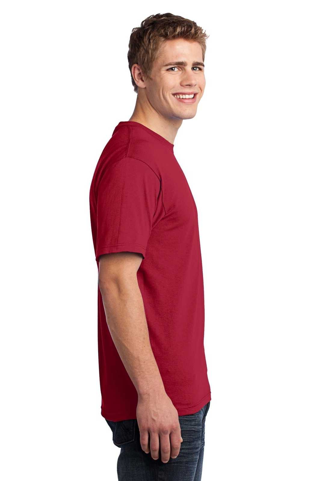 Port &amp; Company USA100 All-American Tee - Red - HIT a Double - 3
