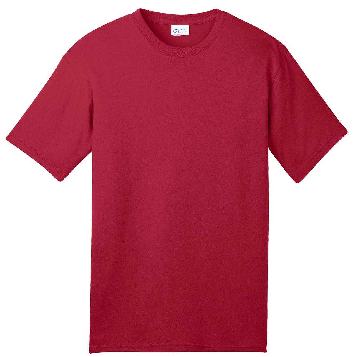 Port &amp; Company USA100 All-American Tee - Red - HIT a Double - 5