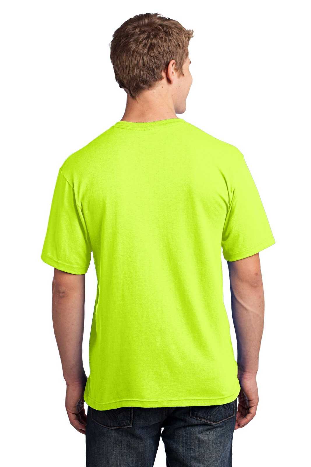 Port &amp; Company USA100 All-American Tee - Safety Green - HIT a Double - 2