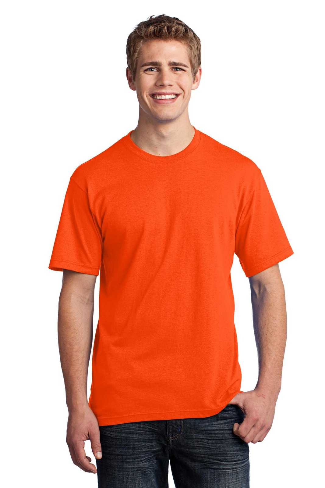Port &amp; Company USA100 All-American Tee - Safety Orange - HIT a Double - 1