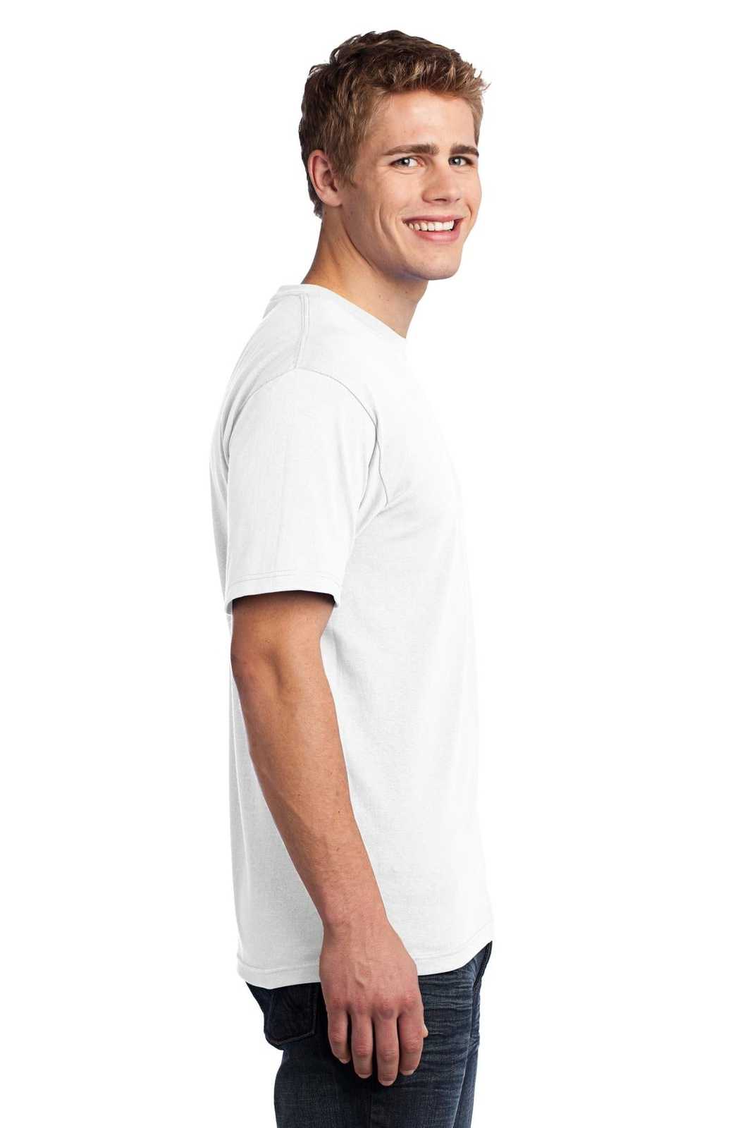 Port &amp; Company USA100 All-American Tee - White - HIT a Double - 3