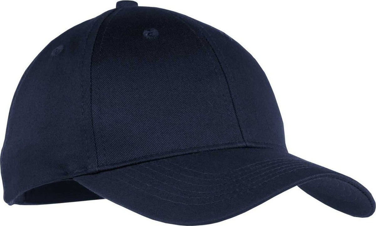 Port &amp; Company YCP80 Youth Six-Panel Twill Cap - Navy - HIT a Double - 1
