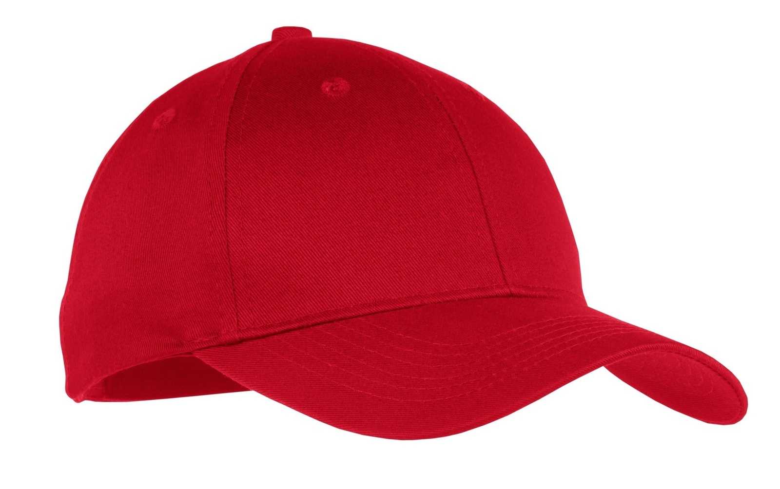 Port & Company YCP80 Youth Six-Panel Twill Cap - Red - HIT a Double - 1