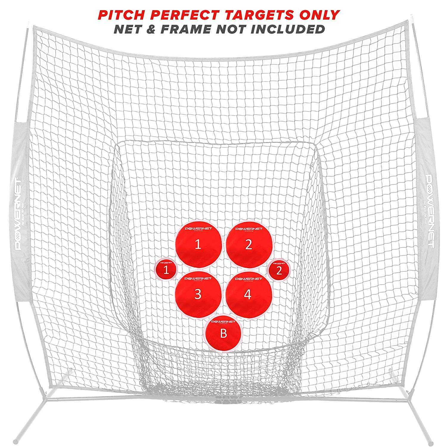 PowerNer Pitch Perfect Training Targets - Red - HIT A Double