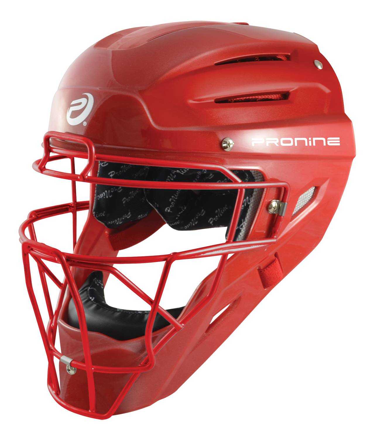 ProNine Armatus Elite Catcher's Helmet - Red - HIT a Double