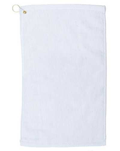 Pro Towels 1118DEC Velour Fingertip Golf Towel - White - HIT a Double
