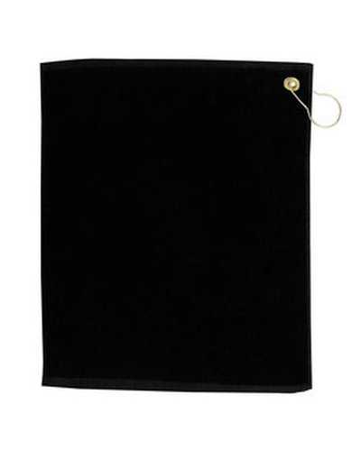 Pro Towels TRUE18CG Jewel Collection Soft Touch Golf Towel - Black - HIT a Double
