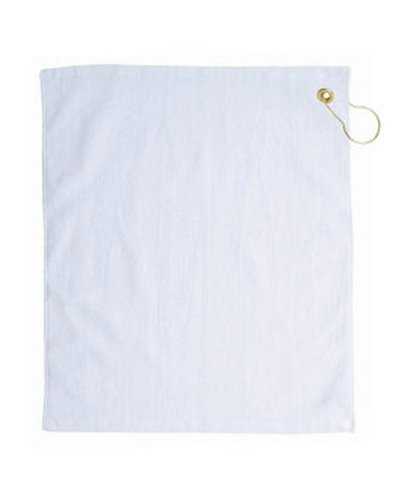 Pro Towels TRUE18CG Jewel Collection Soft Touch Golf Towel - White - HIT a Double