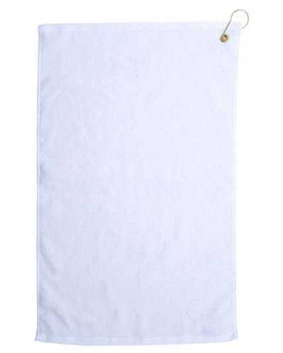 Pro Towels TRUE25CG Diamond Collection Golf Towel - White - HIT a Double