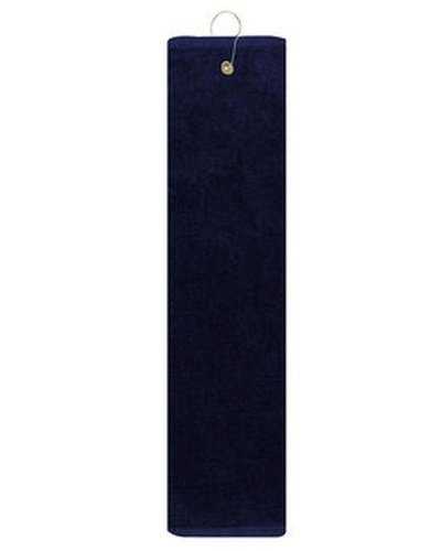Pro Towels TRUE25TF Diamond Collection Golf Towel - Navy - HIT a Double