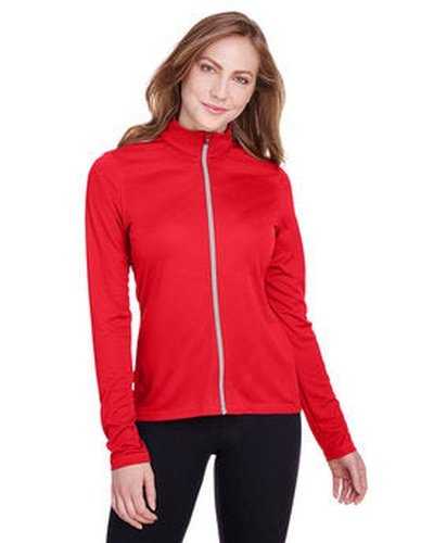 Puma Golf 596803 Ladies' Icon Full-Zip - High Risk Red - HIT a Double