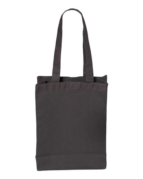 Q-Tees Q1000 12L Gussetted Shopping Bag - Charcoal - HIT a Double