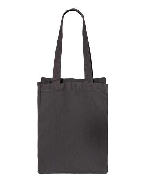 Q-Tees Q1000 12L Gussetted Shopping Bag - Charcoal - HIT a Double