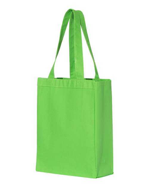Q-Tees Q1000 12L Gussetted Shopping Bag - Lime - HIT a Double
