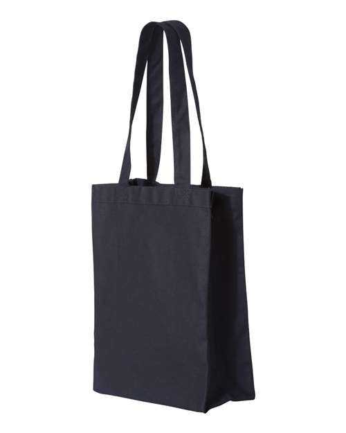 Q-Tees Q1000 12L Gussetted Shopping Bag - Navy - HIT a Double