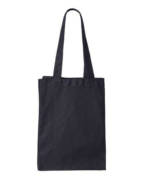 Q-Tees Q1000 12L Gussetted Shopping Bag - Navy - HIT a Double