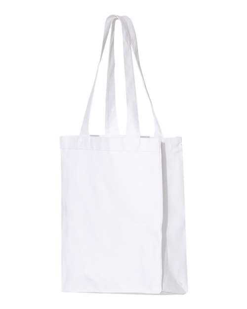 Q-Tees Q1000 12L Gussetted Shopping Bag - White - HIT a Double
