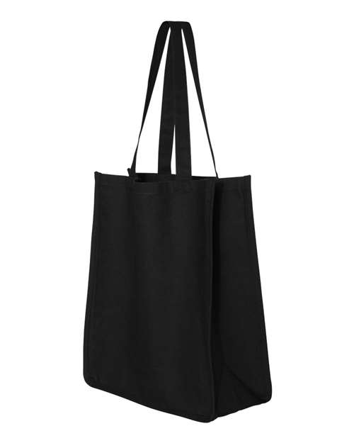 Q-Tees Q125400 27L Jumbo Shopping Bag - Black - HIT a Double