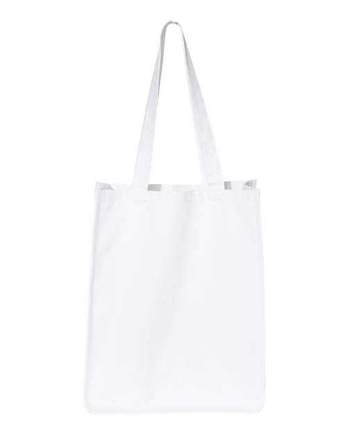 Q-Tees Q125400 27L Jumbo Shopping Bag - White - HIT a Double