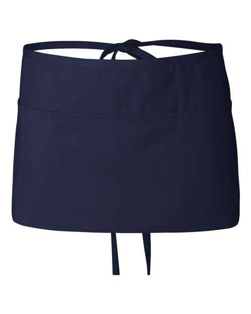 Q-Tees Q2115 Waist Apron with Pockets - Navy - HIT a Double