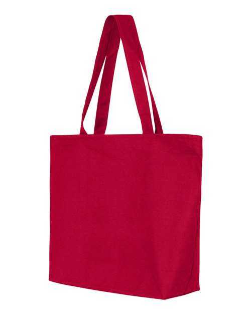 Q-Tees Q611 25L Zippered Tote - Red - HIT a Double