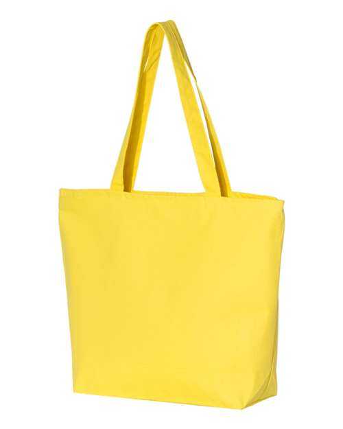 Q-Tees Q611 25L Zippered Tote - Yellow - HIT a Double