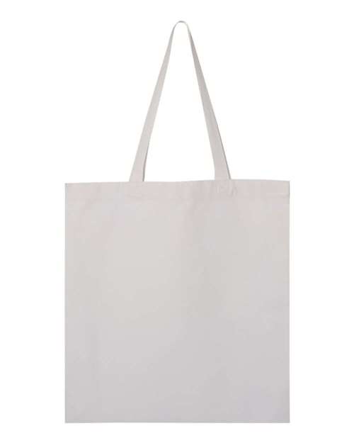 Q-Tees Q800 Promotional Tote - White - HIT a Double