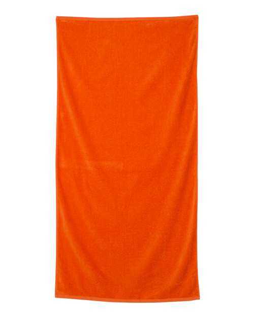 Q-Tees QV3060 Velour Beach Towel - Orange - HIT a Double