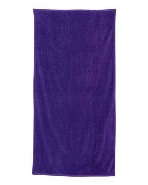 Q-Tees QV3060 Velour Beach Towel - Purple - HIT a Double