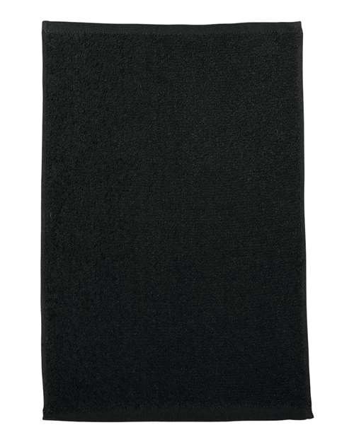Q-Tees T18 Budget Rally Towel - Black - HIT a Double