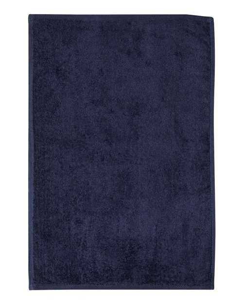 Q-Tees T200 Hemmed Hand Towel - Navy - HIT a Double