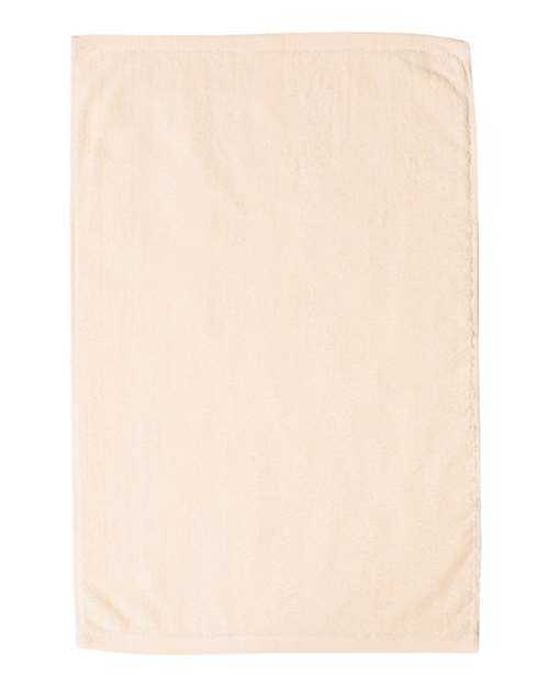 Q-Tees T300 Deluxe Hemmed Hand Towel - Natural - HIT a Double