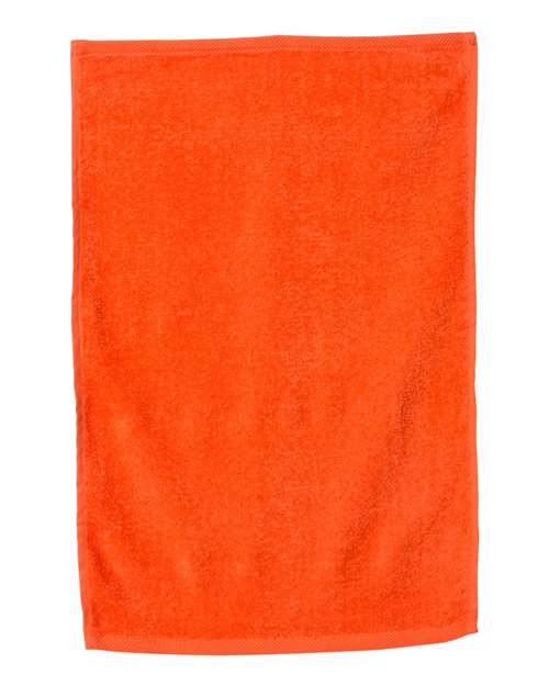 Q-Tees T300 Deluxe Hemmed Hand Towel - Orange - HIT a Double