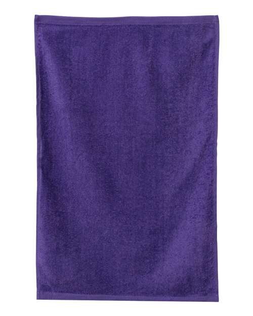 Q-Tees T300 Deluxe Hemmed Hand Towel - Purple - HIT a Double