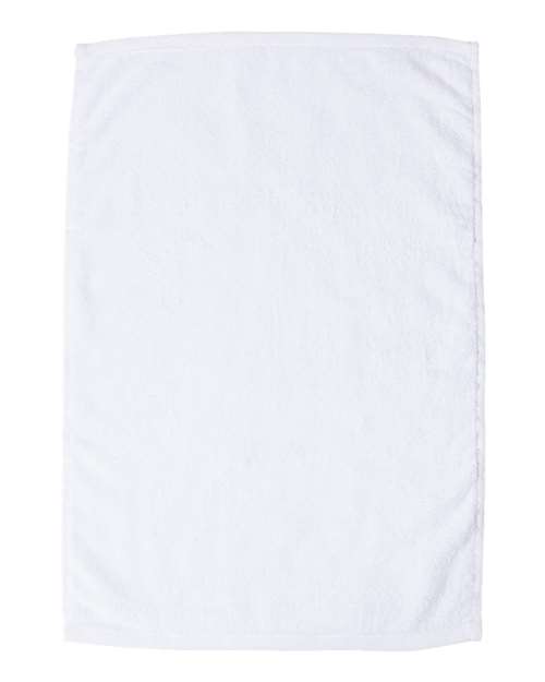 Q-Tees T300 Deluxe Hemmed Hand Towel - White - HIT a Double