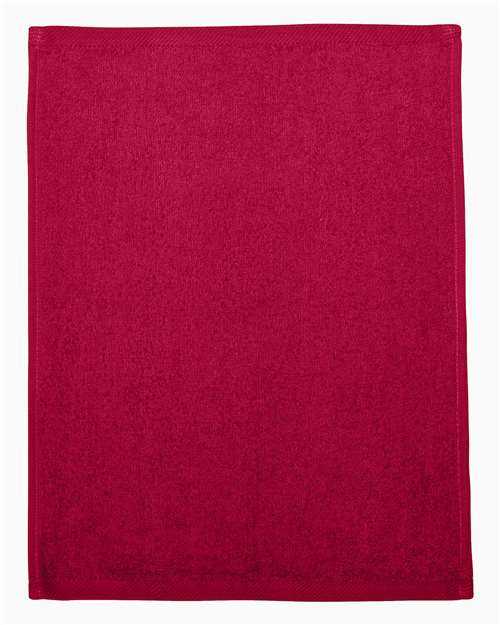 Q-Tees T600 Hemmed Fingertip Towel - Red - HIT a Double