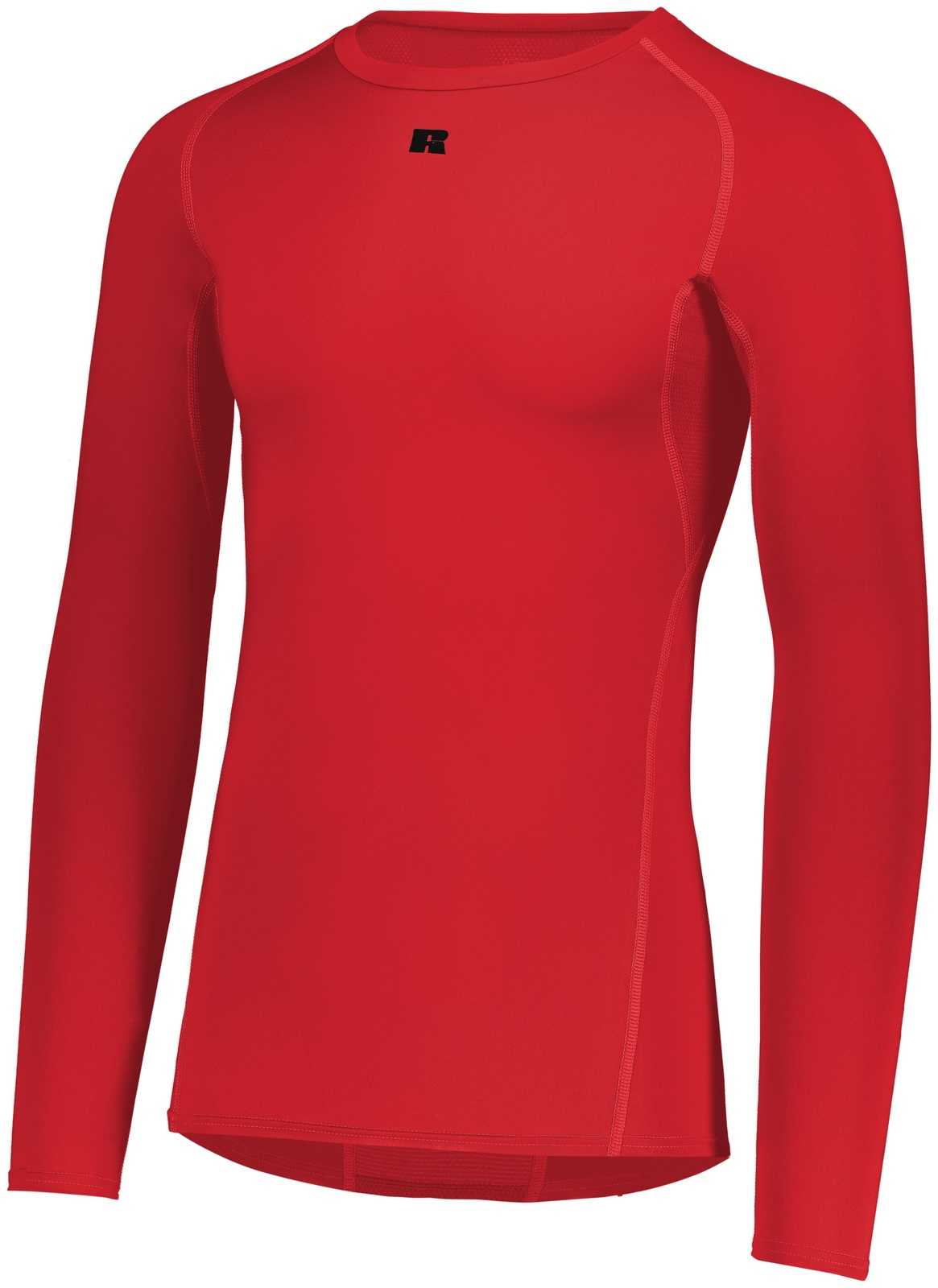 Russell R20CPM Coolcore Long Sleeve Compression Tee - True Red - HIT a Double