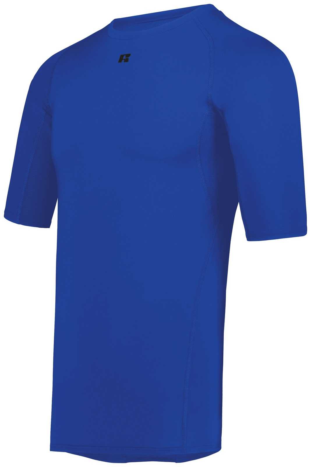Russell R21CPM Coolcore Half Sleeve Compression Tee - Royal - HIT a Double