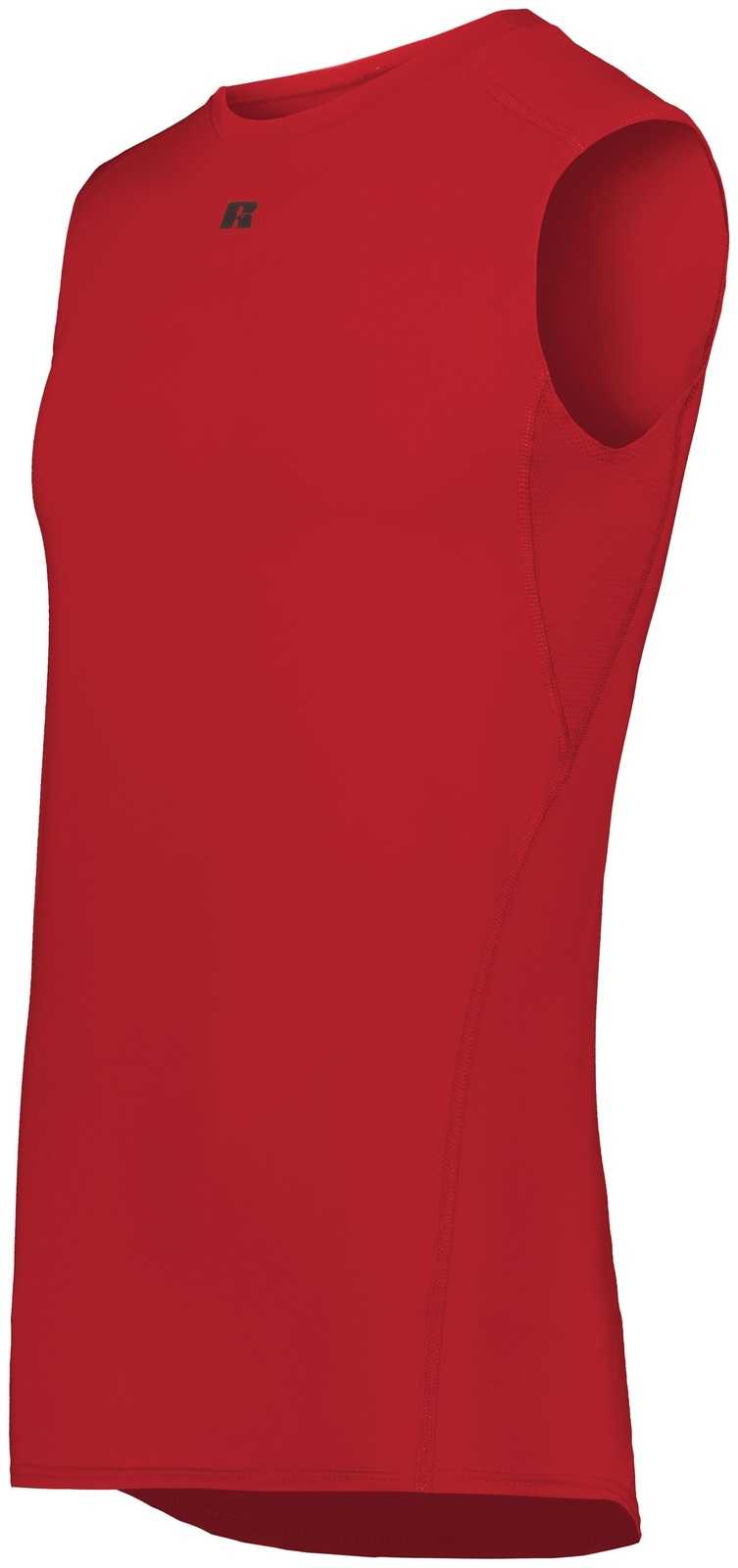 Russell R22CPM Coolcore Sleeveless Compression Tank - True Red - HIT a Double