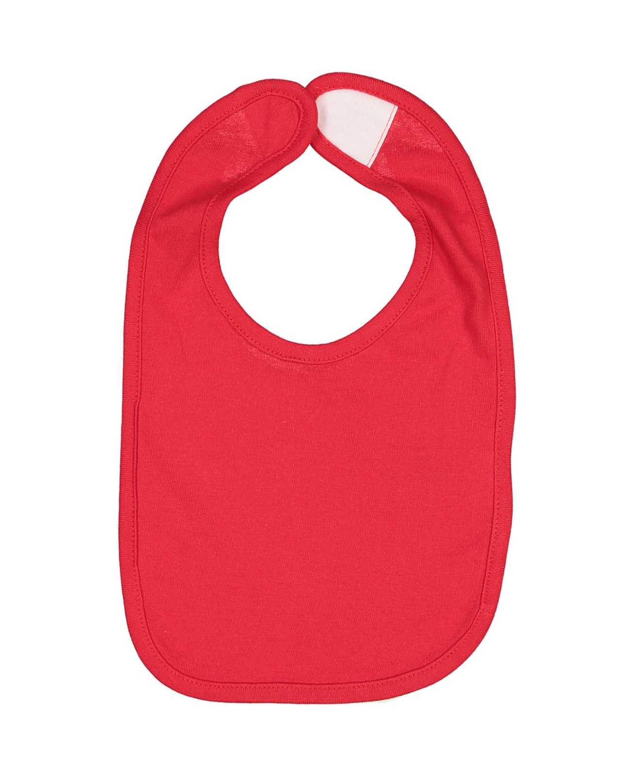 Rabbit Skins 1005 Infant Premium Jersey Bib - Red - HIT a Double