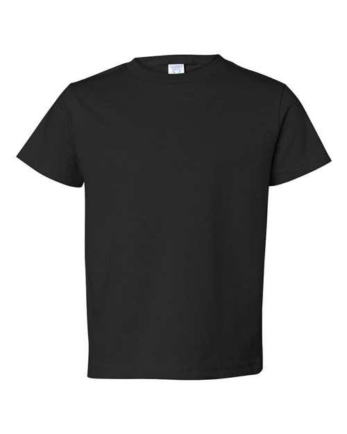 Rabbit Skins 3301J Juvy Short Sleeve T-Shirt - Black - HIT a Double