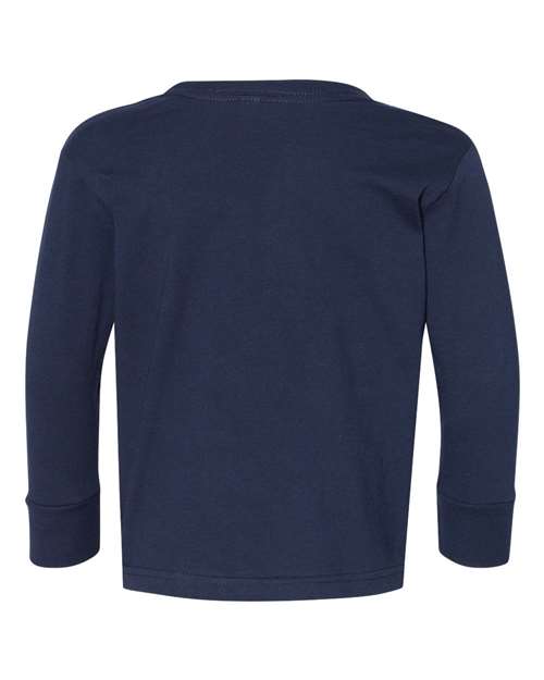 Rabbit Skins 3302 Toddler Long Sleeve Fine Jersey Tee - Navy - HIT a Double