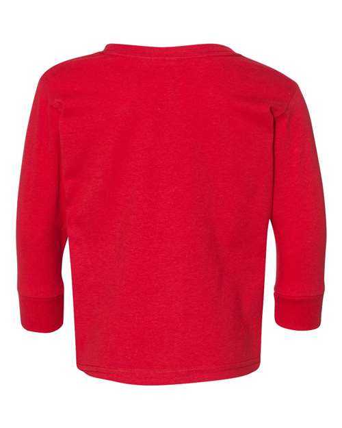 Rabbit Skins 3302 Toddler Long Sleeve Fine Jersey Tee - Red - HIT a Double