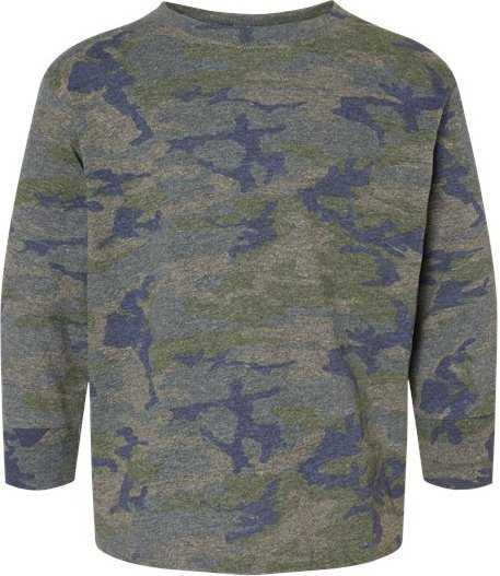 Rabbit Skins 3302 Toddler Long Sleeve Fine Jersey Tee - Vintage Camo&quot; - &quot;HIT a Double