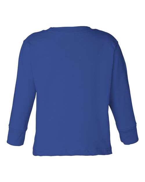 Rabbit Skins 3311 Toddler Long Sleeve Cotton Jersey Tee - Royal - HIT a Double