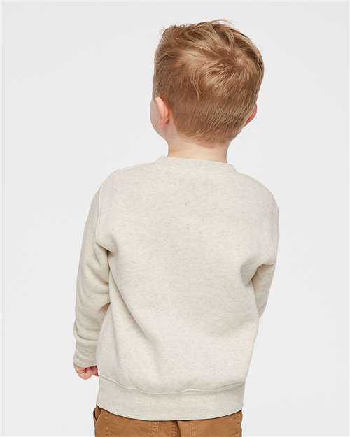 Rabbit Skins 3317 Toddler Fleece Crewneck Sweatshirt - Natural Heather&quot; - &quot;HIT a Double