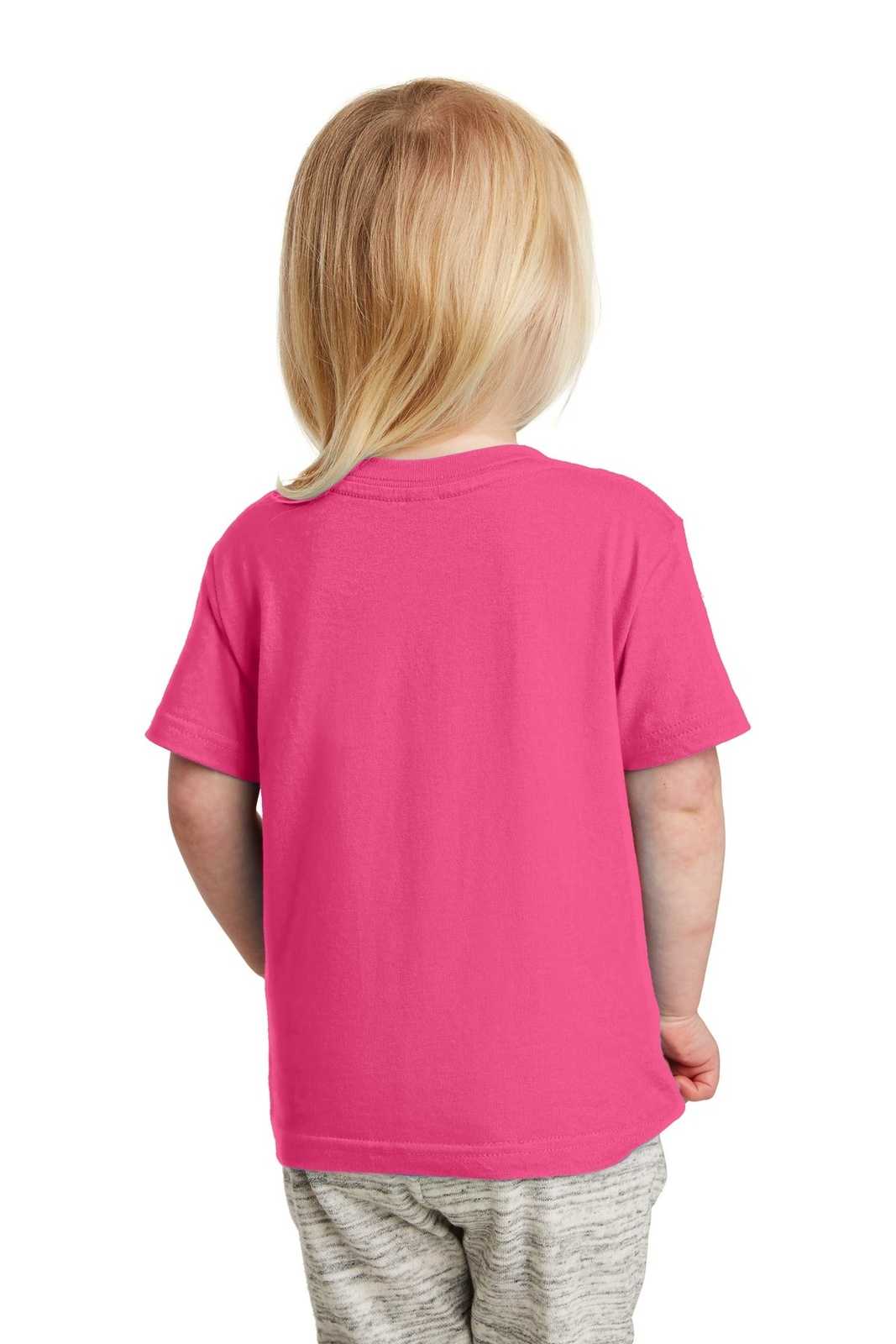 Rabbit Skins 3321 Toddler Fine Jersey Tee - Hot Pink - HIT a Double
