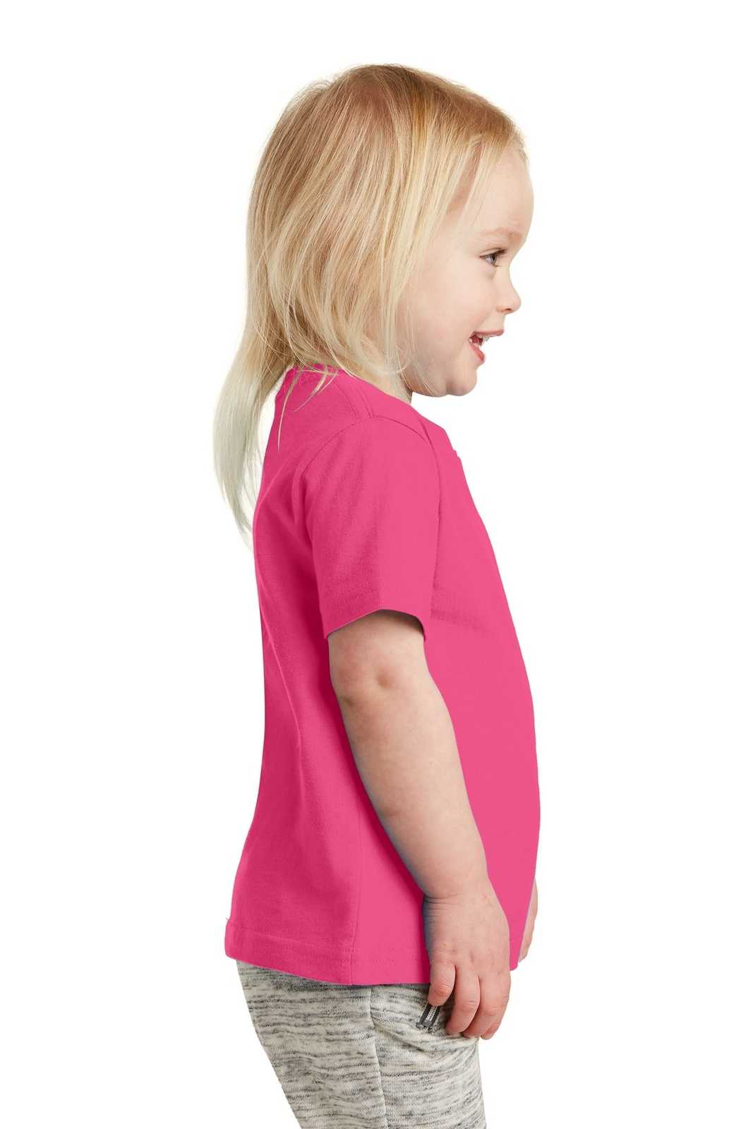 Rabbit Skins 3321 Toddler Fine Jersey Tee - Hot Pink - HIT a Double