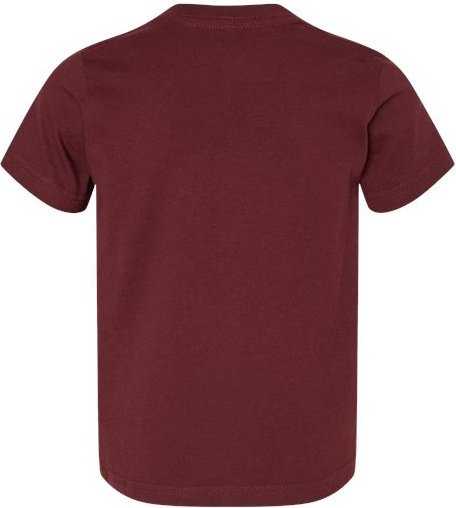Rabbit Skins 3321 Toddler Fine Jersey Tee - Maroon&quot; - &quot;HIT a Double